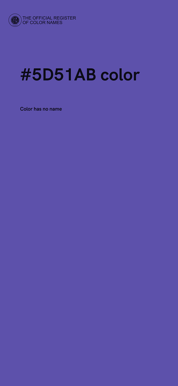 #5D51AB color image