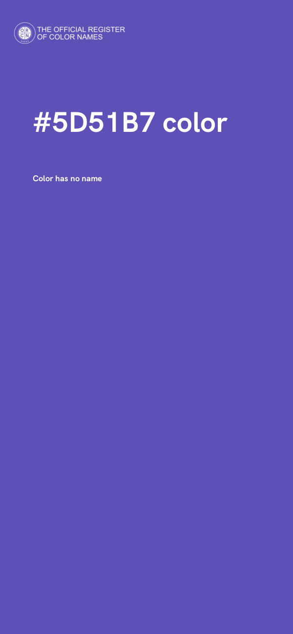 #5D51B7 color image