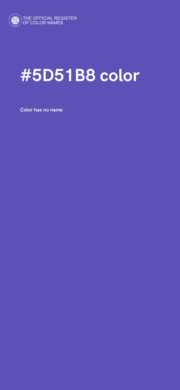 #5D51B8 color image