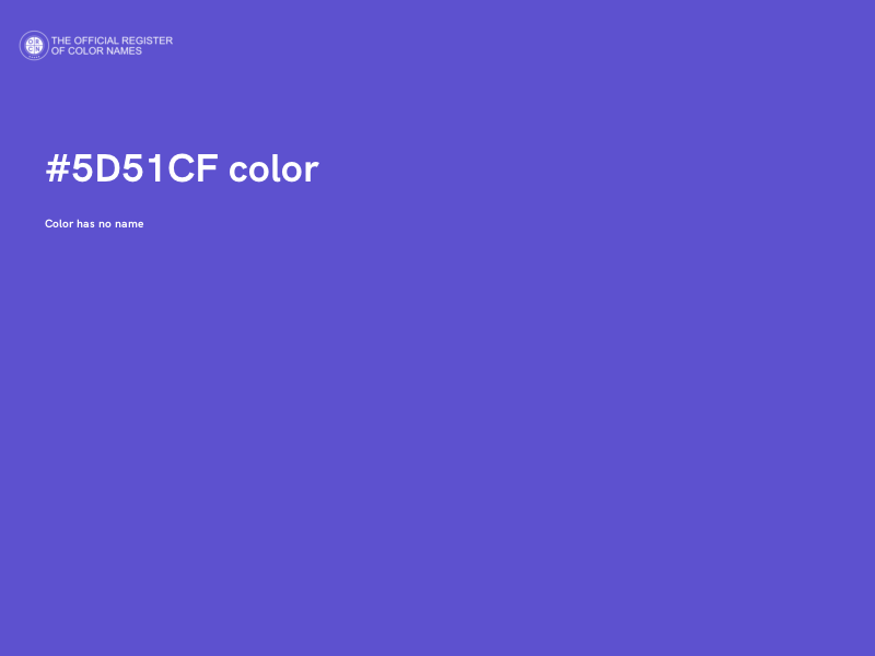 #5D51CF color image