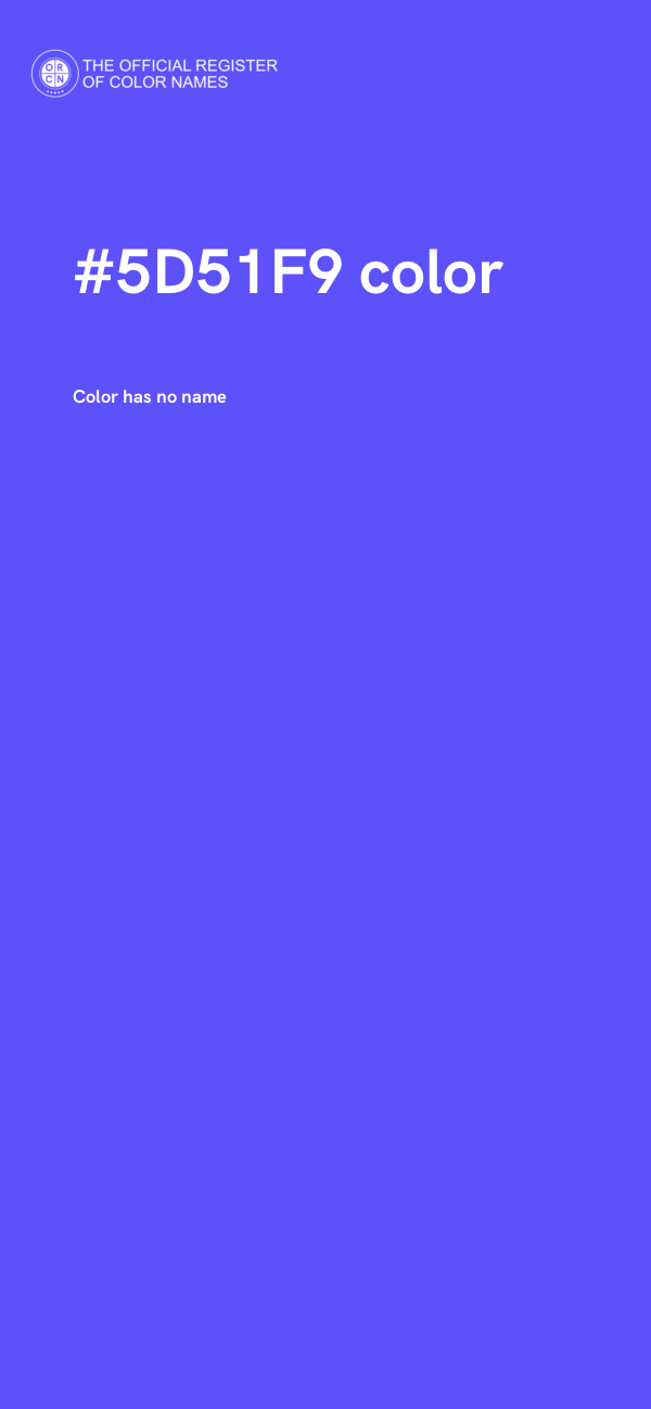 #5D51F9 color image