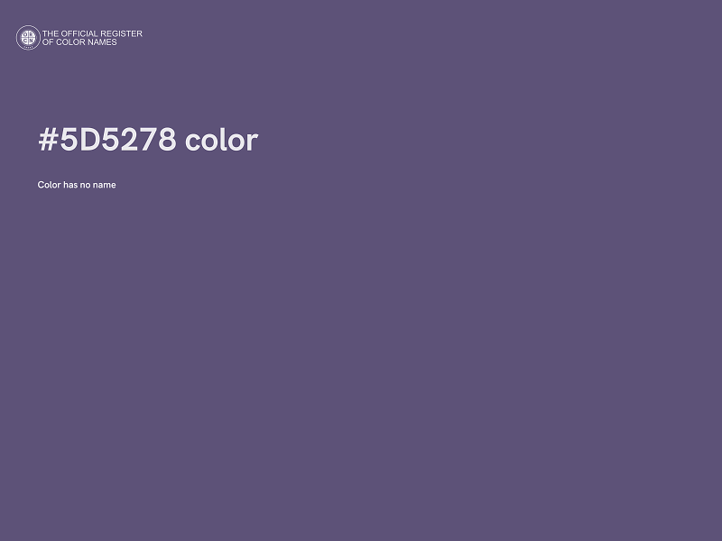 #5D5278 color image