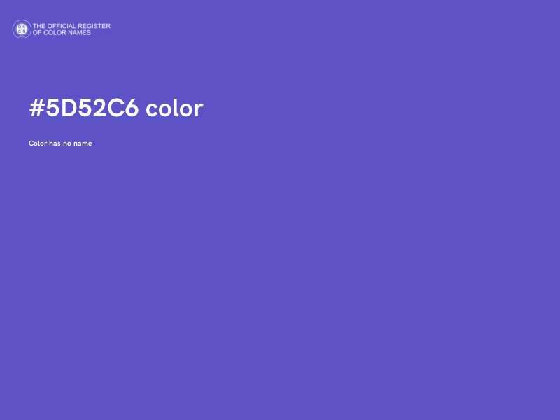 #5D52C6 color image