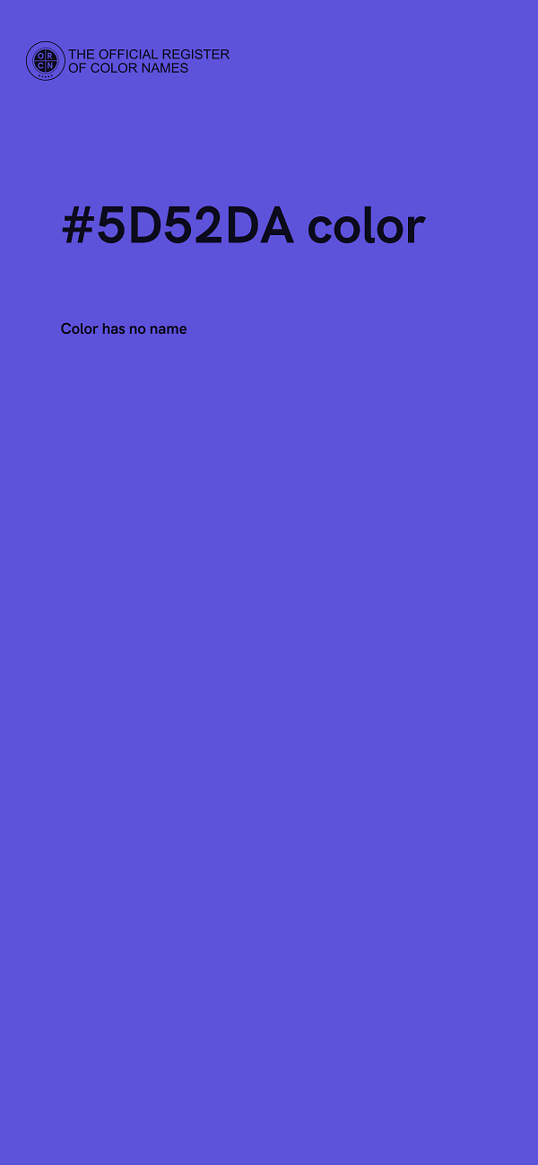 #5D52DA color image