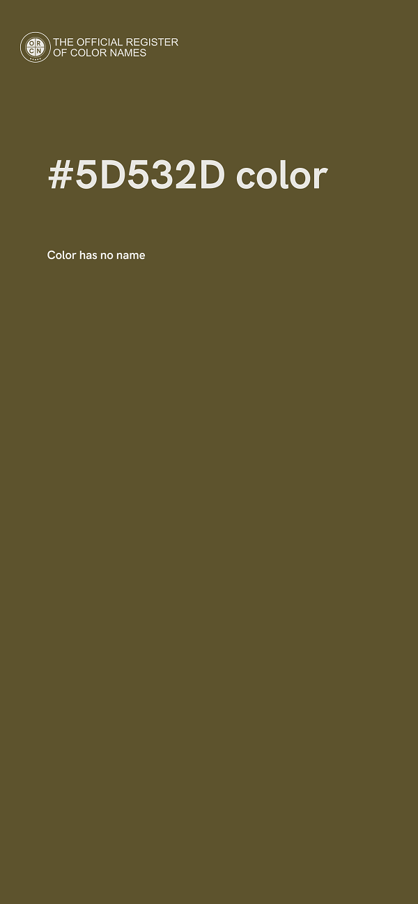 #5D532D color image