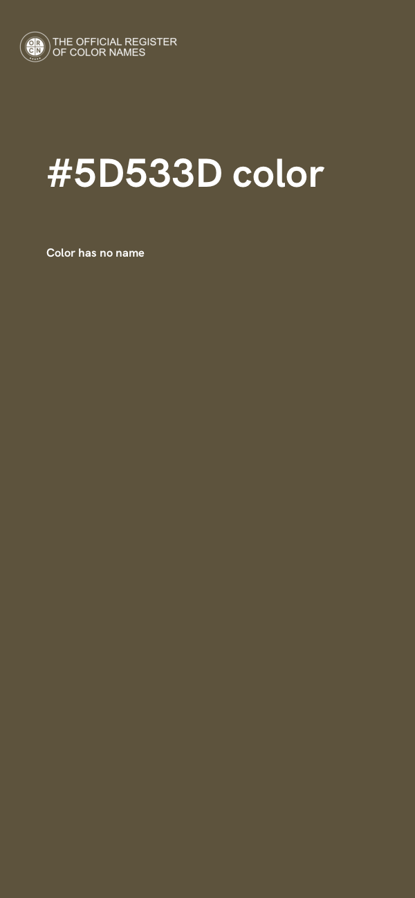 #5D533D color image