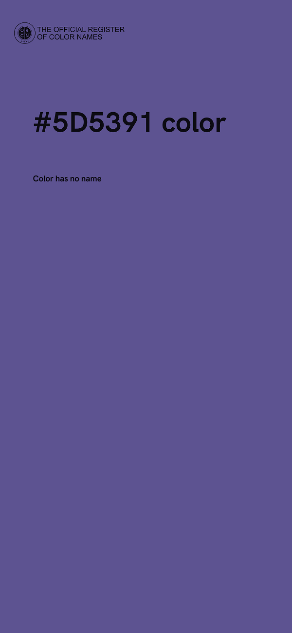 #5D5391 color image