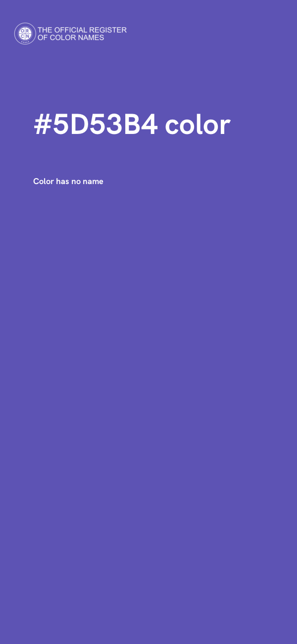 #5D53B4 color image
