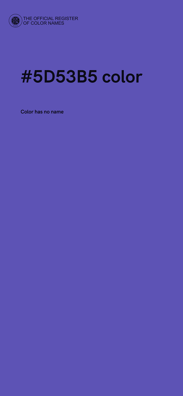 #5D53B5 color image