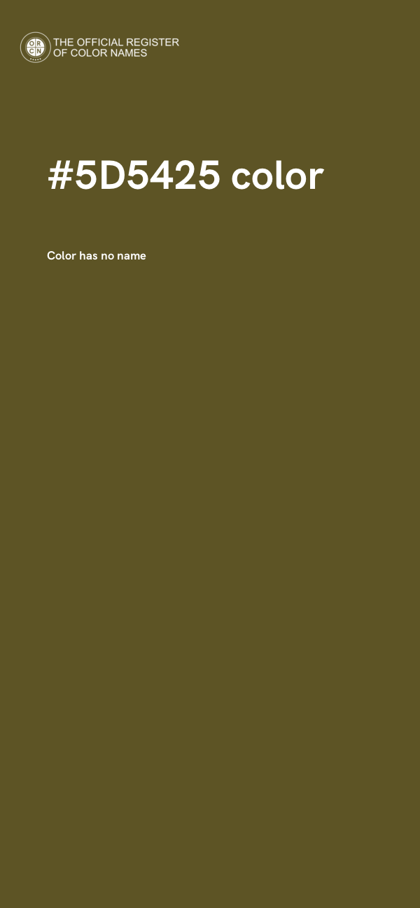 #5D5425 color image