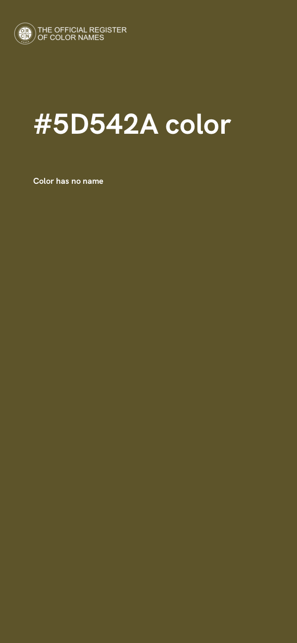 #5D542A color image