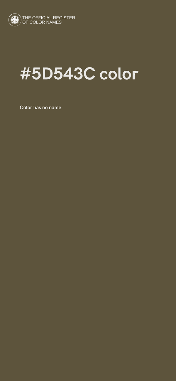 #5D543C color image