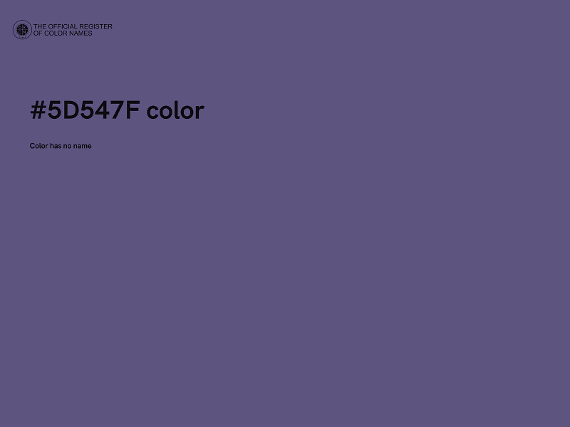 #5D547F color image