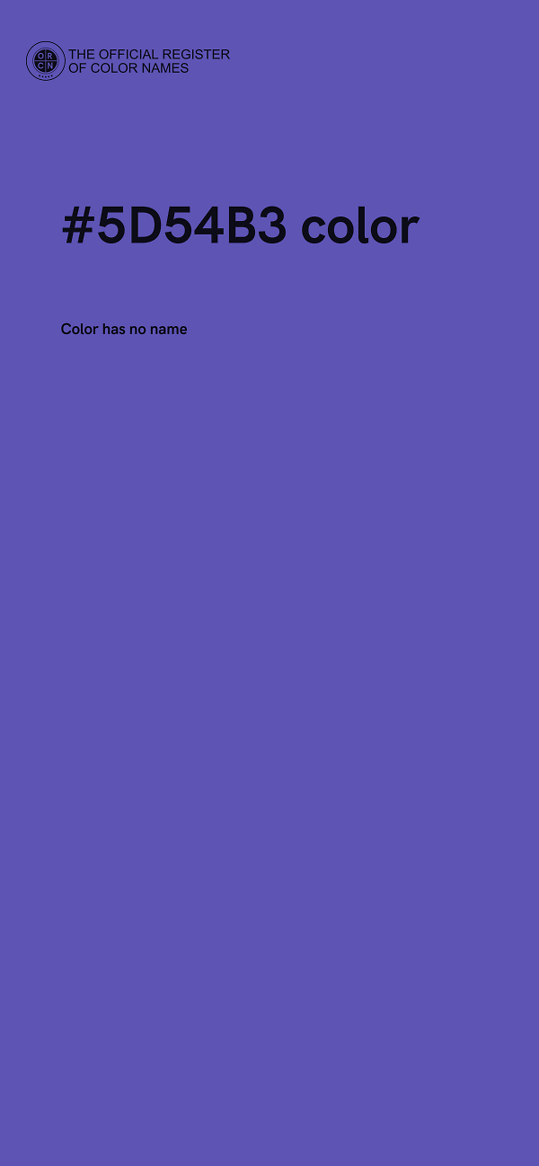 #5D54B3 color image