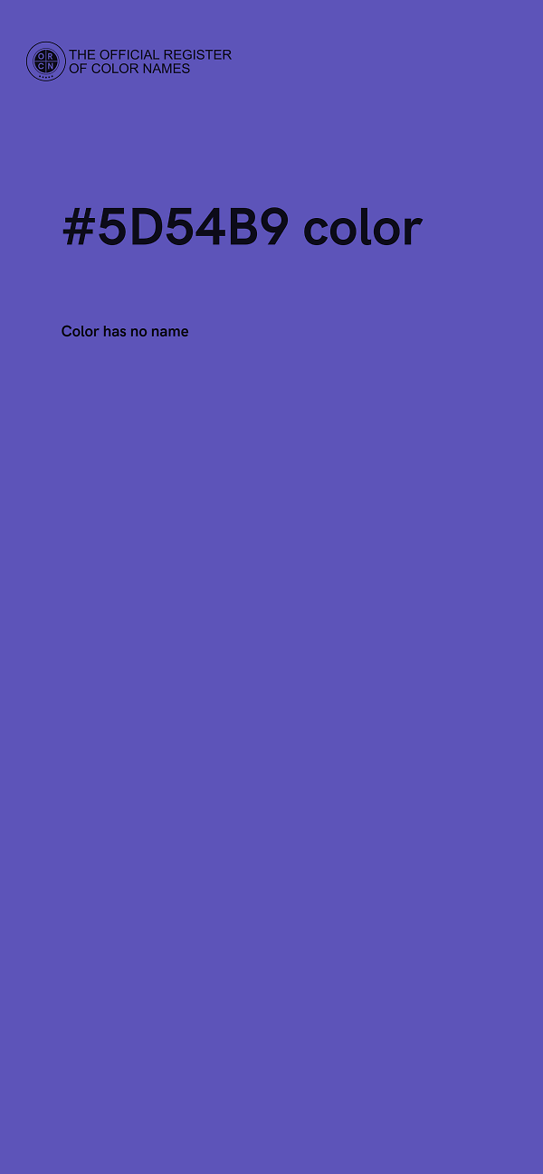 #5D54B9 color image
