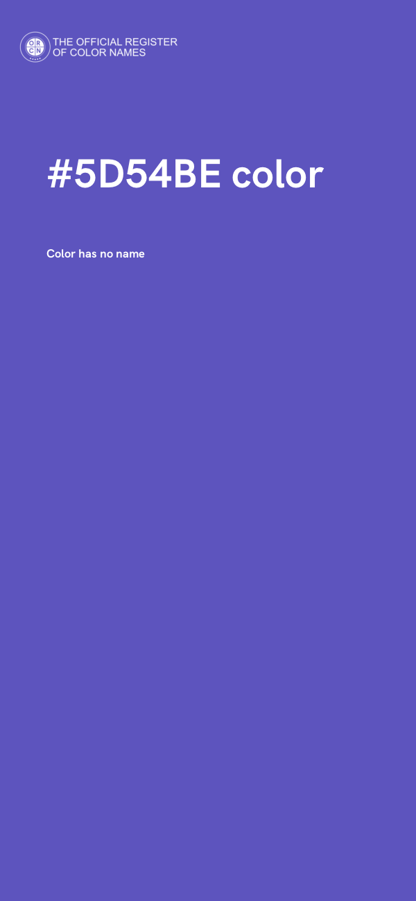 #5D54BE color image