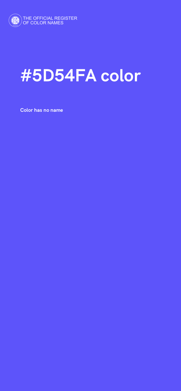 #5D54FA color image