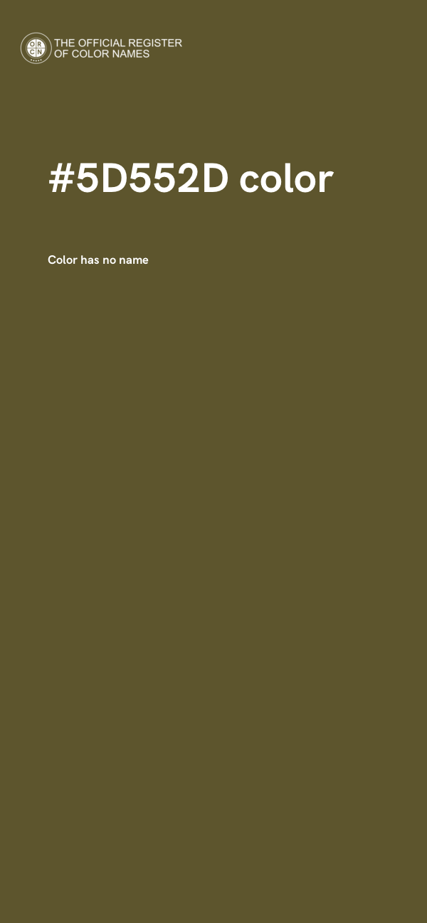 #5D552D color image