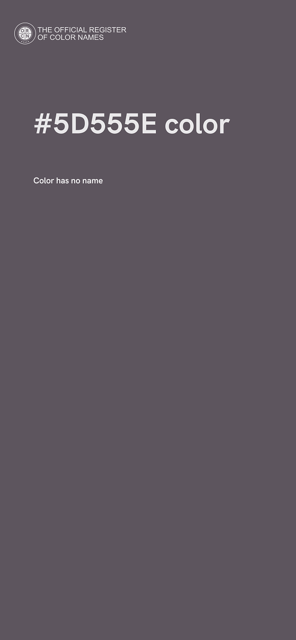 #5D555E color image