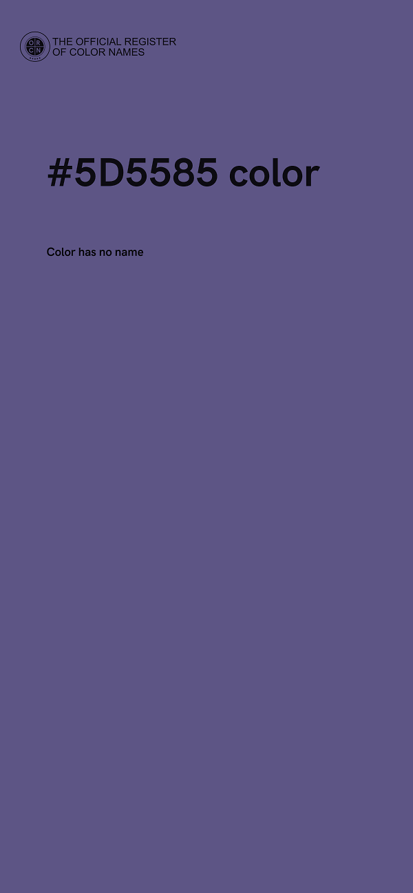 #5D5585 color image