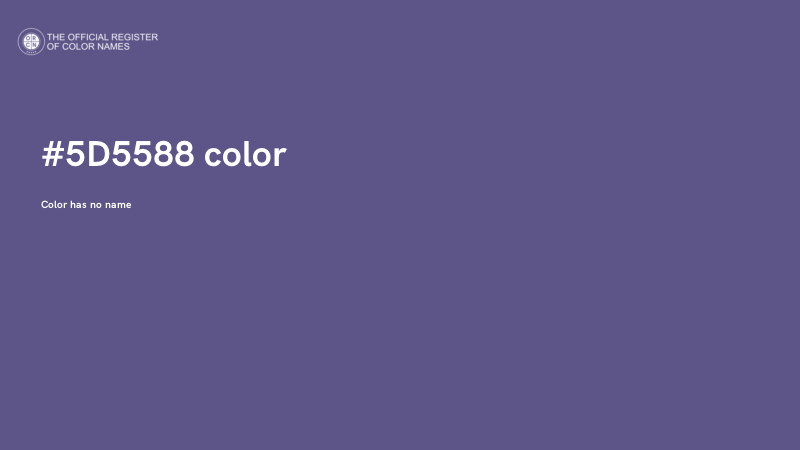 #5D5588 color image
