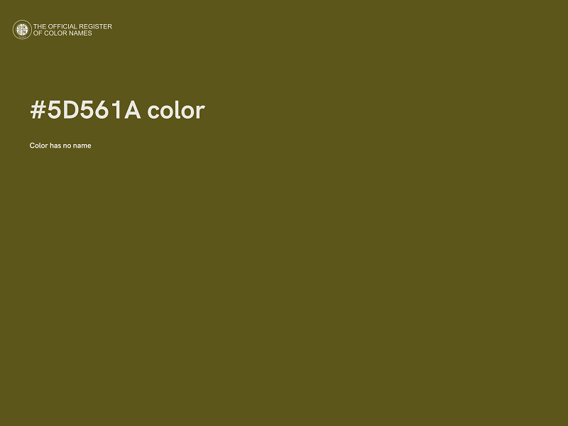 #5D561A color image