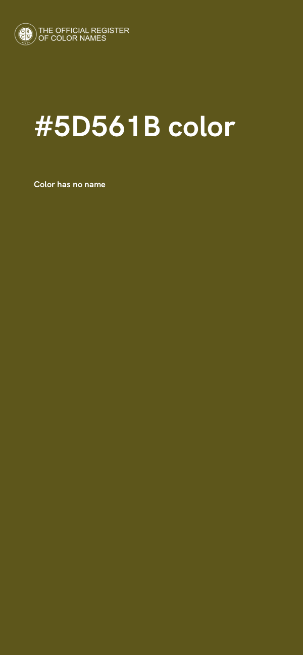 #5D561B color image