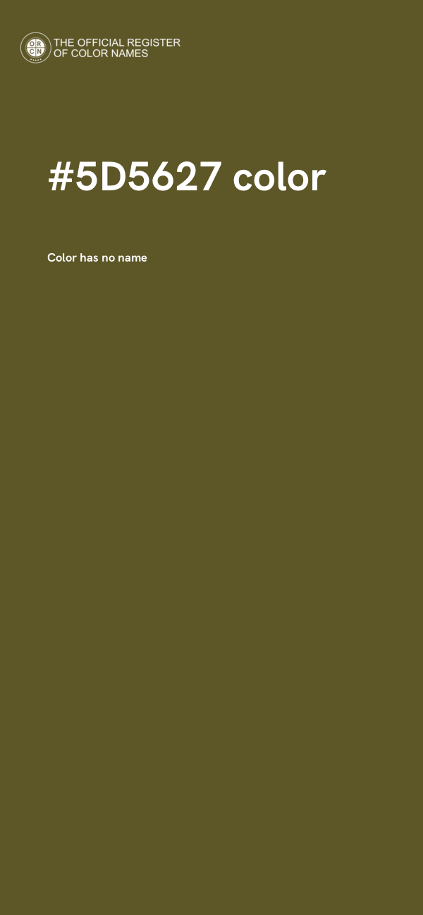 #5D5627 color image