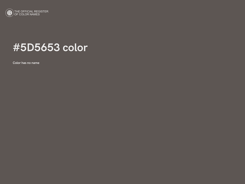 #5D5653 color image