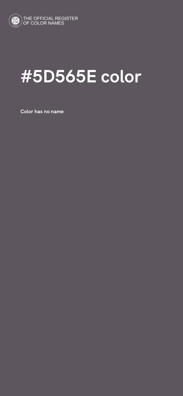 #5D565E color image