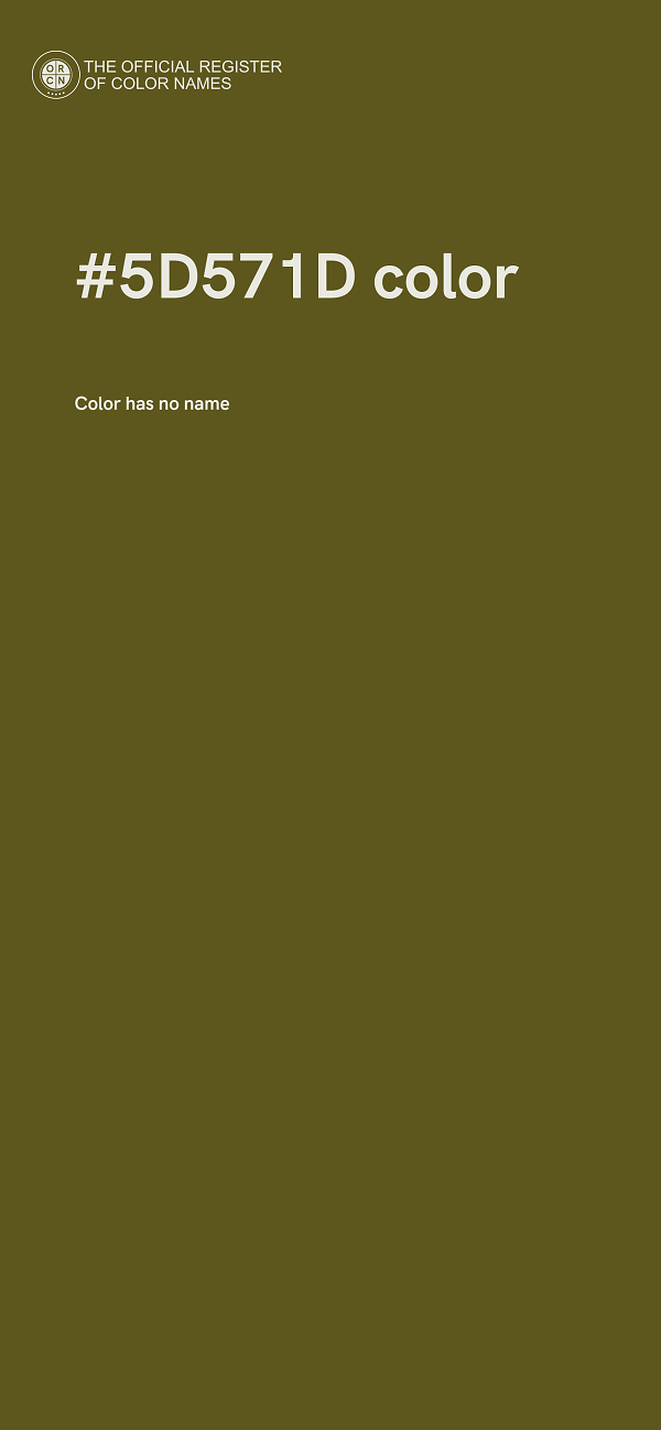 #5D571D color image