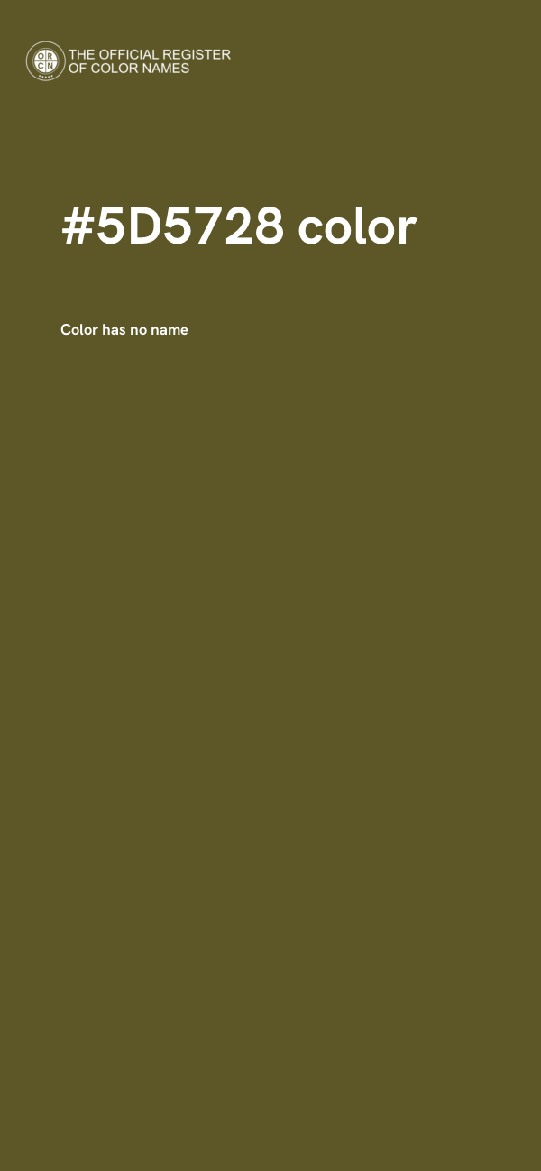 #5D5728 color image