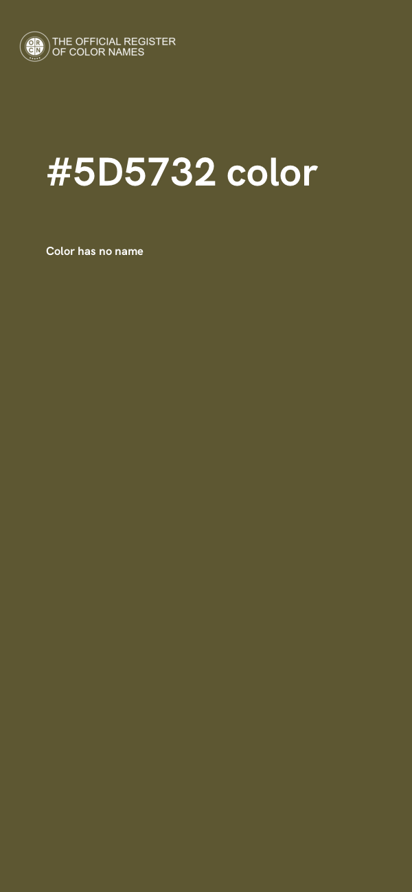 #5D5732 color image
