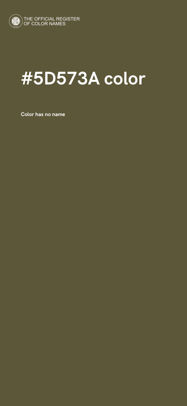#5D573A color image
