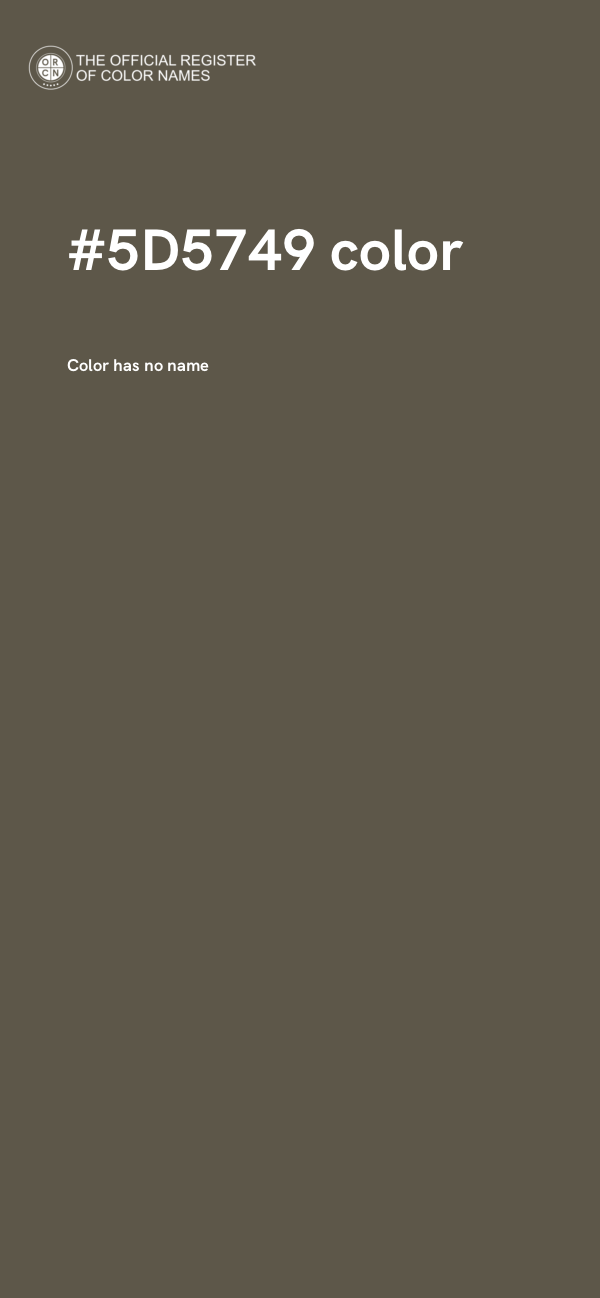 #5D5749 color image