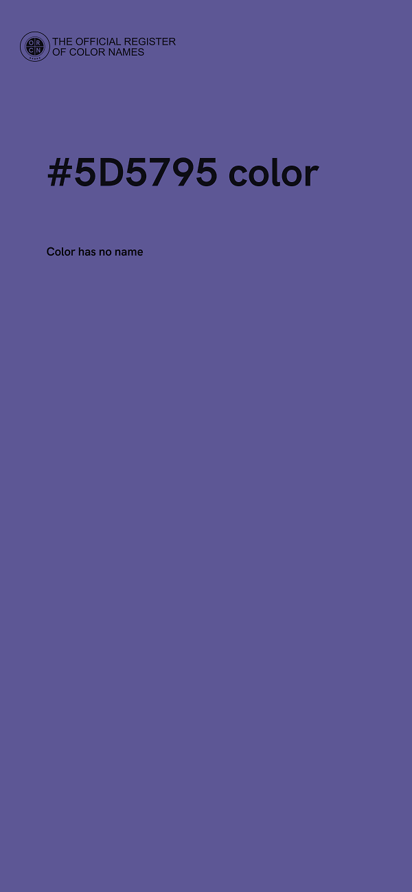 #5D5795 color image