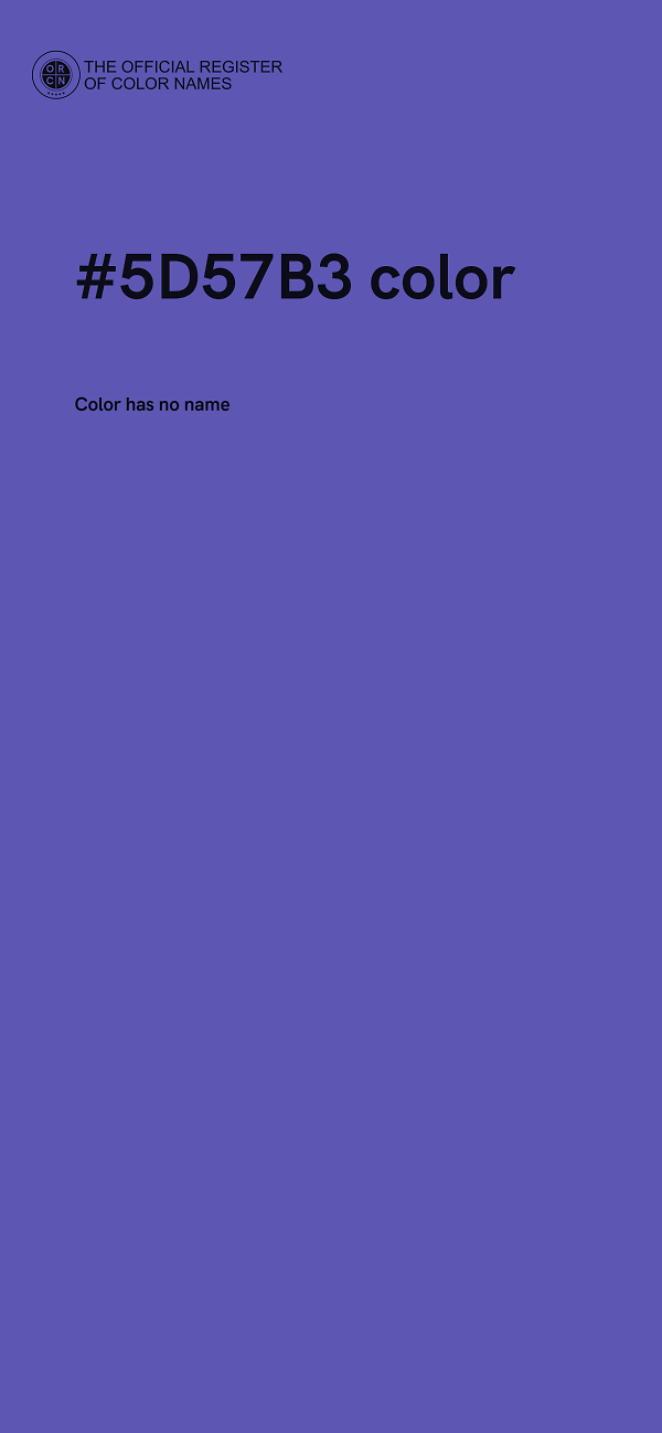 #5D57B3 color image