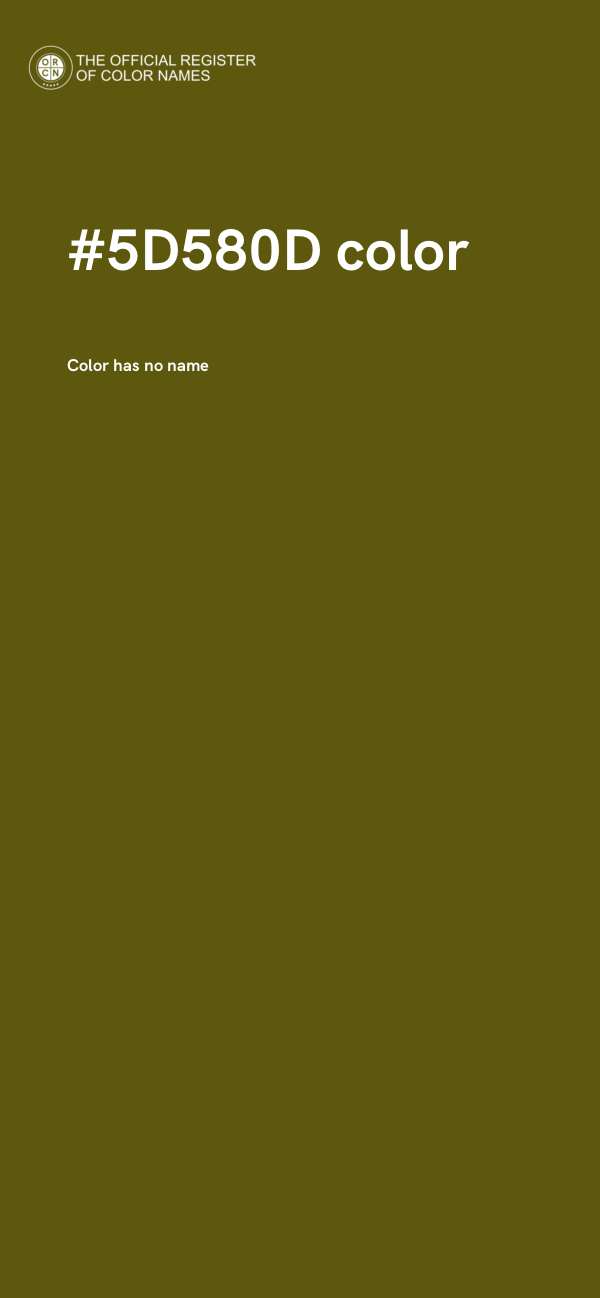 #5D580D color image