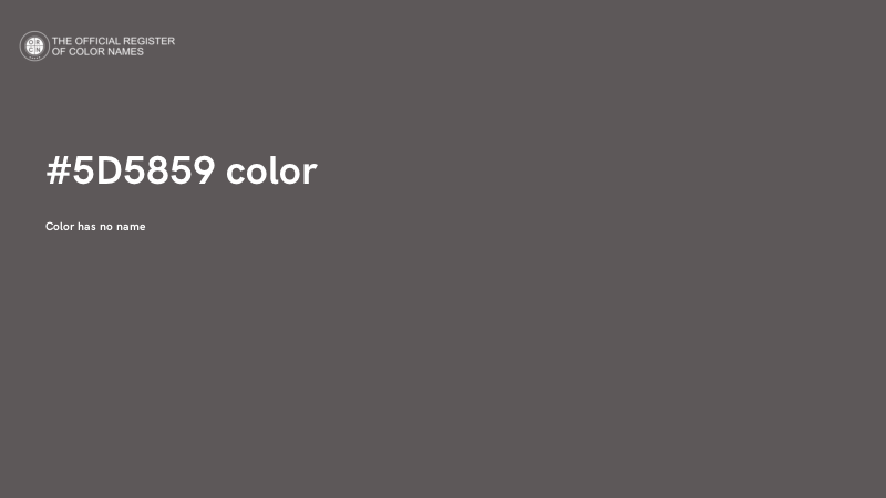 #5D5859 color image