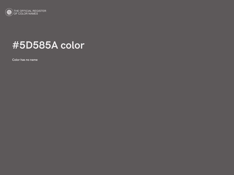 #5D585A color image