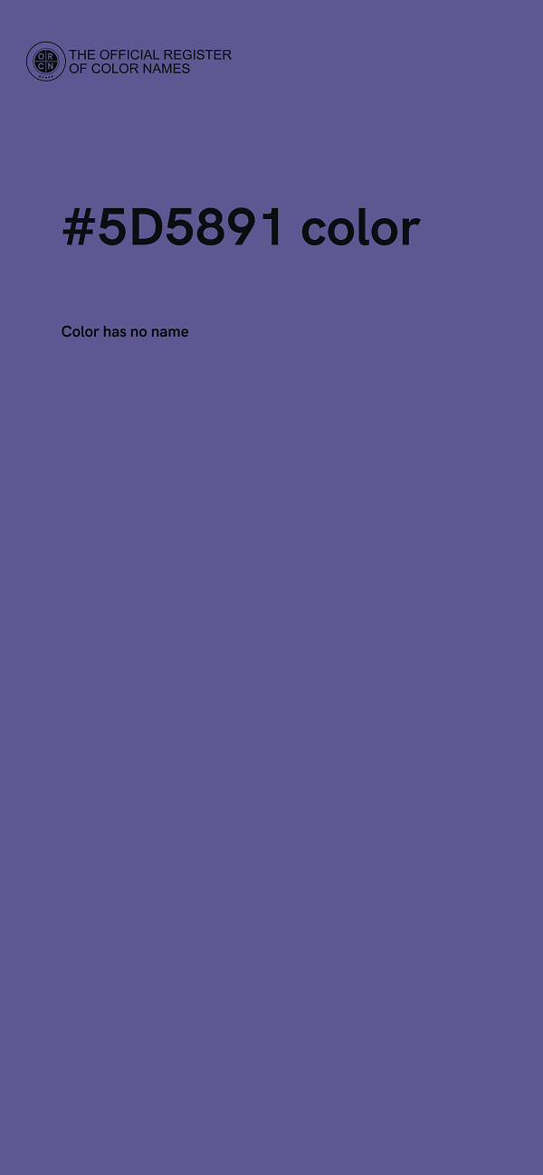 #5D5891 color image
