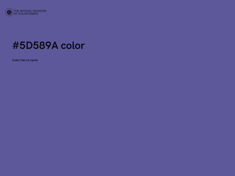 #5D589A color image