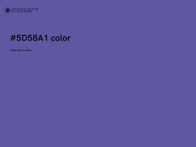 #5D58A1 color image