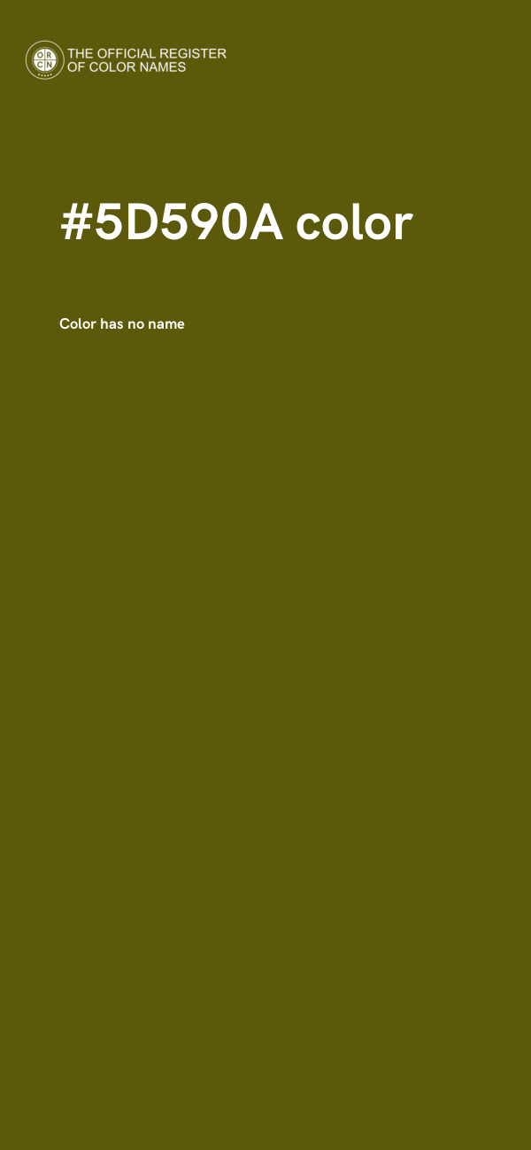 #5D590A color image