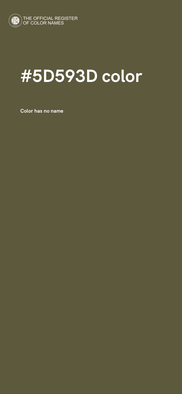 #5D593D color image