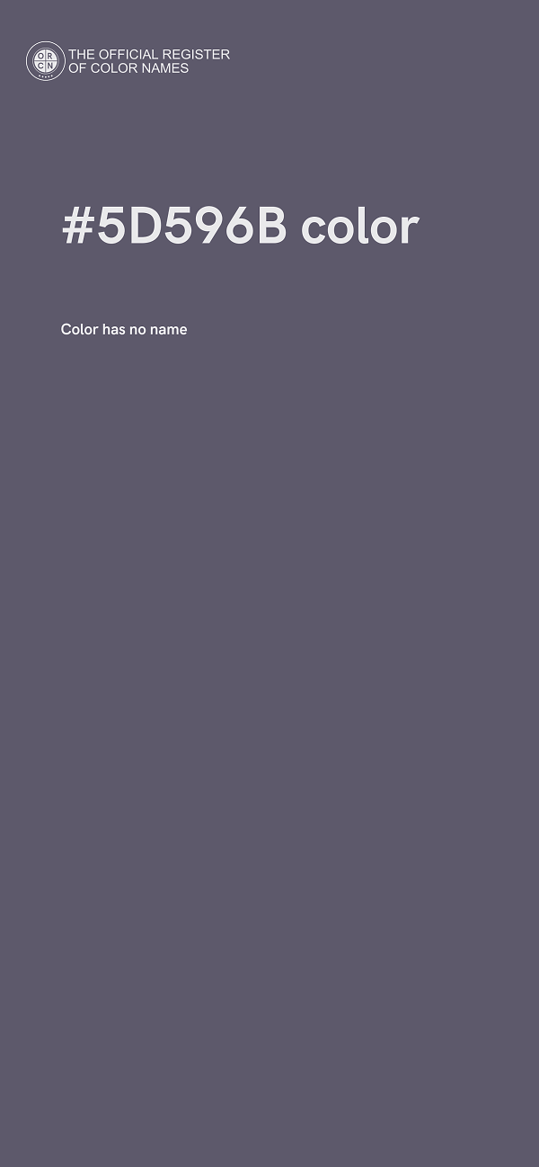 #5D596B color image