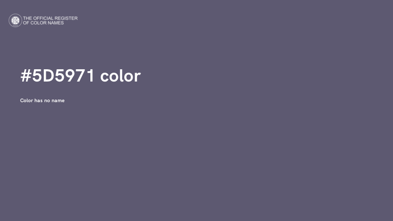 #5D5971 color image