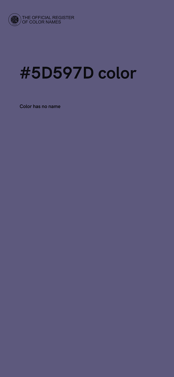 #5D597D color image