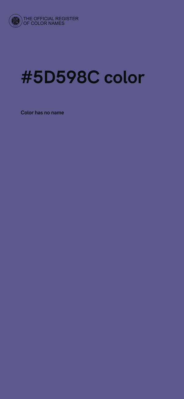#5D598C color image
