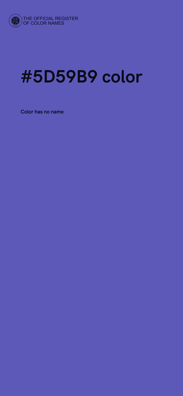 #5D59B9 color image